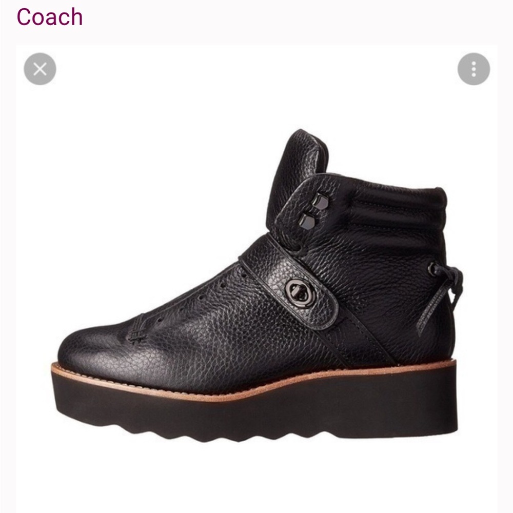 Coach Women's Black Ankle Urban Hiker Boots